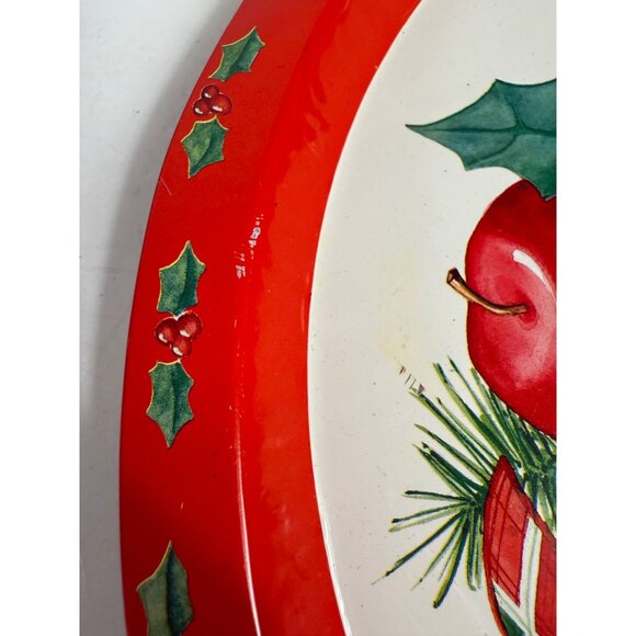 Retro Christmas Metal Cookie Trays Holiday Kitchen Decor Cookie Exchange Swap - Picture 15 of 16